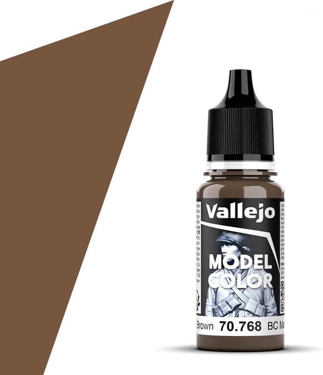 Vallejo Hobbyverf Acrylverf - 70768 Model Color - BC Dark Brown - Acryl - Verf flesje - 18 ml