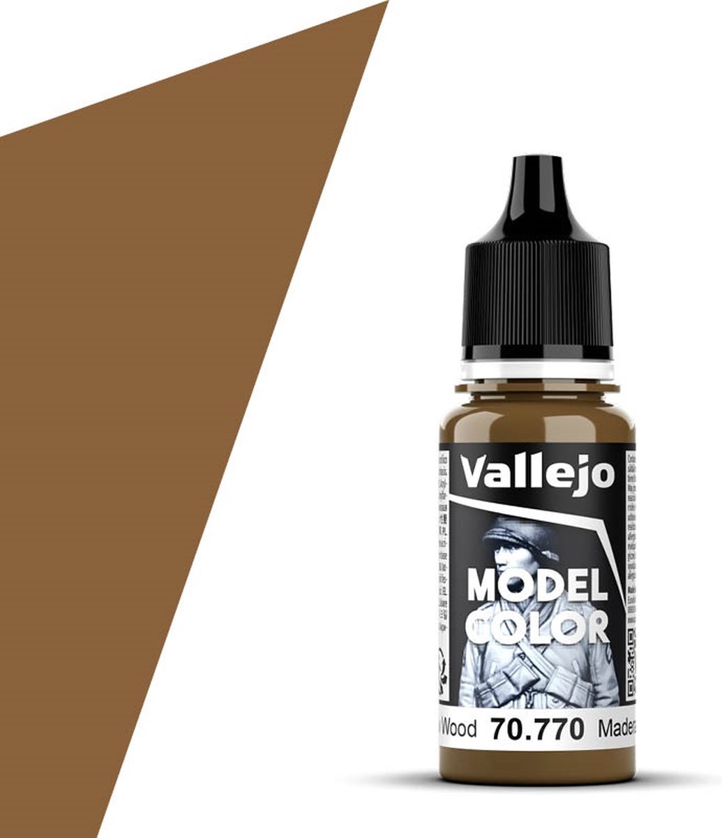 Vallejo Hobbyverf Acrylverf - 70770 Model Color - New Wood - Acryl - Verf flesje - 18 ml
