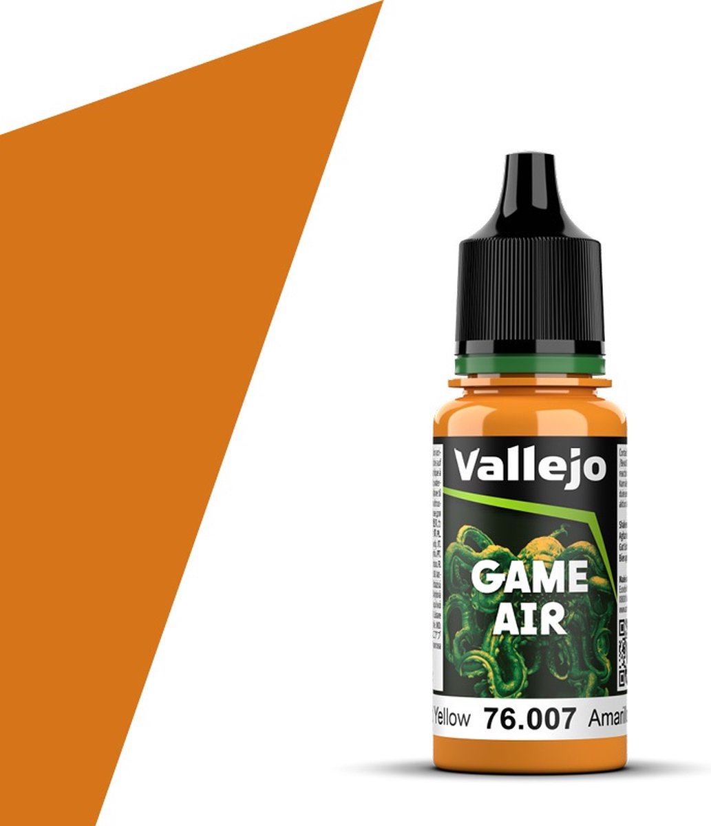 Vallejo Hobbyverf Acrylverf - 76007 Game Air - Gold Yellow - Acryl - Verf flesje - 18 ml