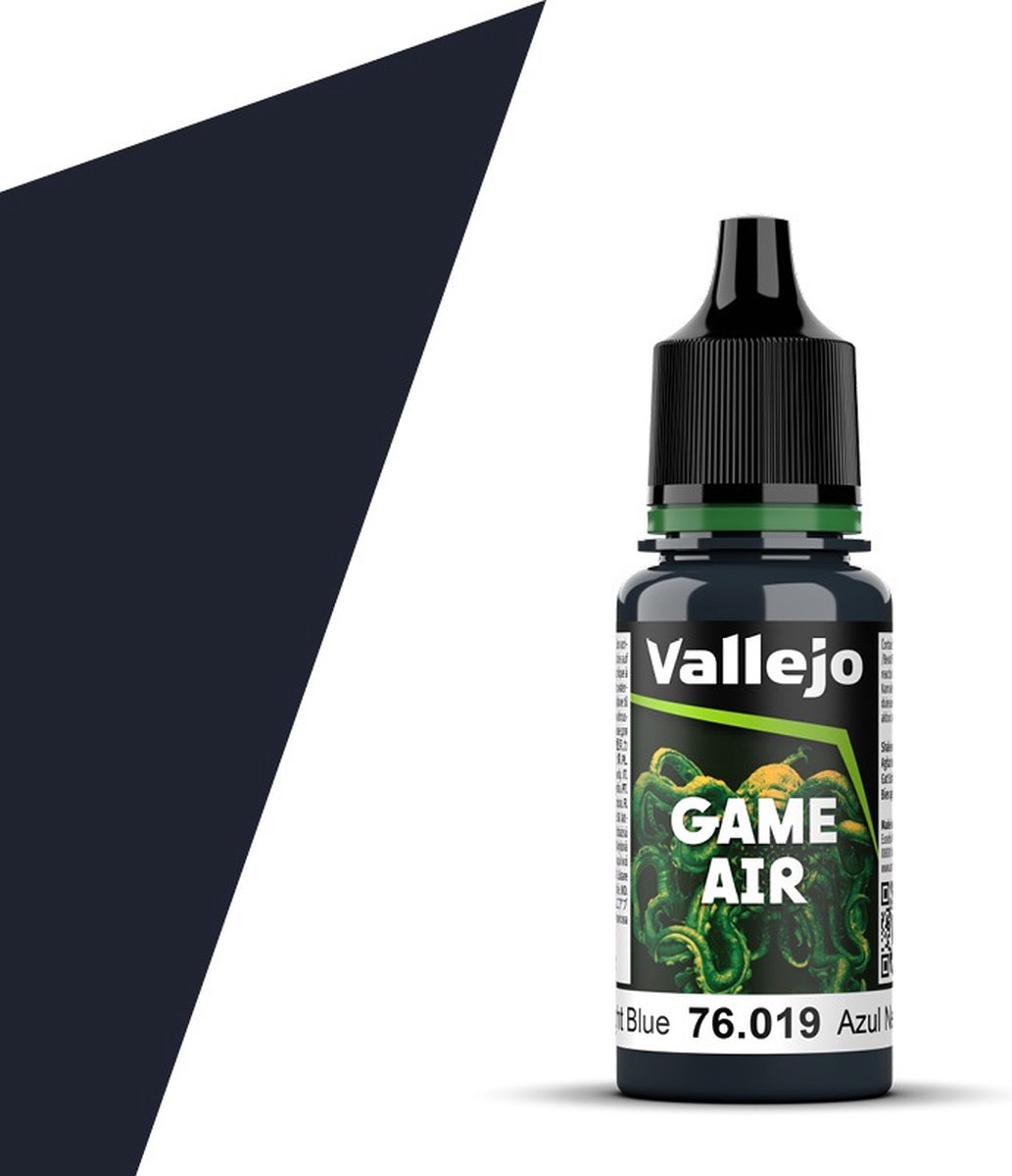 Vallejo Hobbyverf Acrylverf - 76019 Game Air - Night Blue - Acryl - Verf flesje - 18 ml