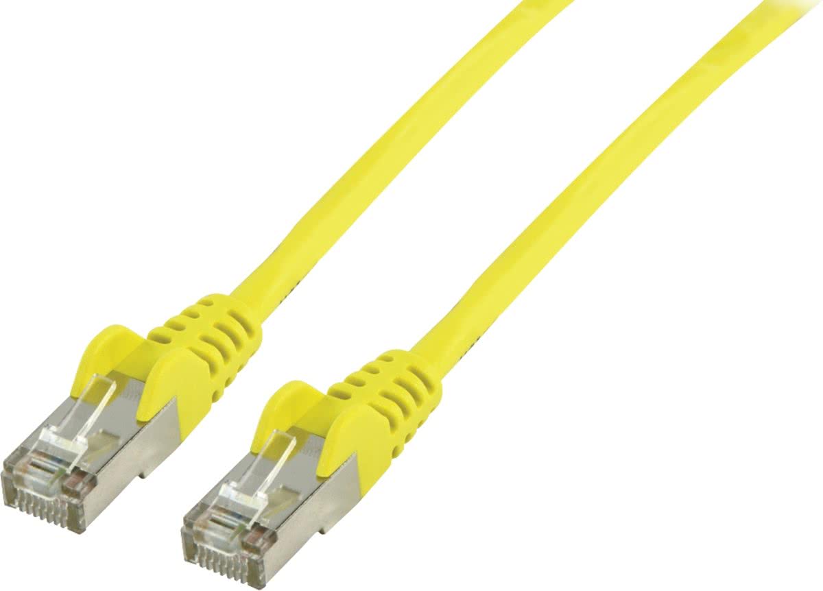 FTP CAT 5e netwerk kabel 10,0 m geel