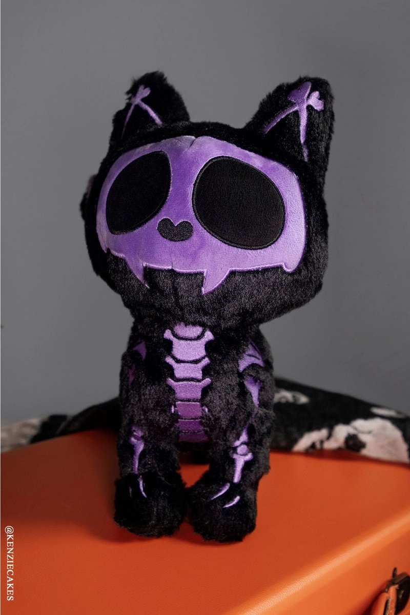 VampireFreaks Skelekitty purple knuffel