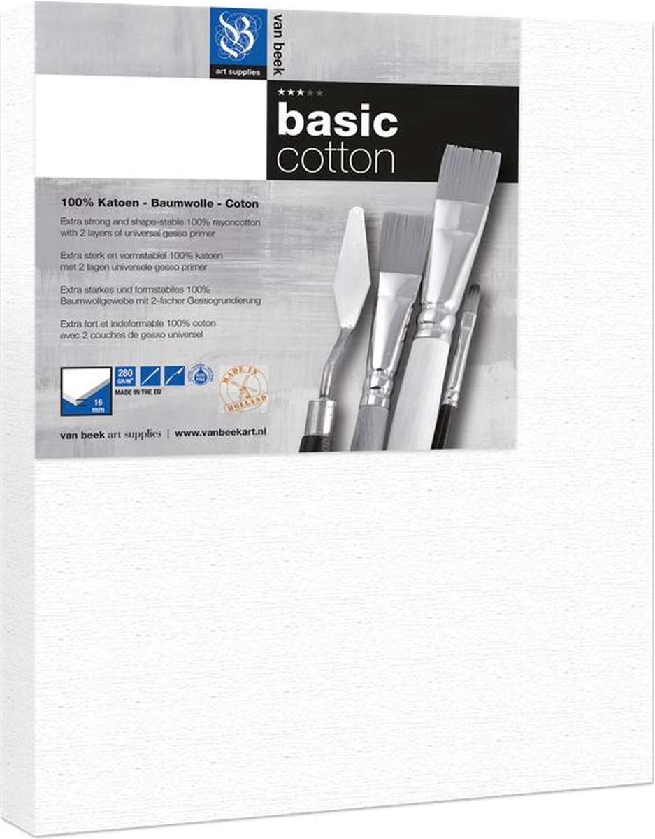 Van Beek Basic Cotton Schildersdoek 60X80Cm