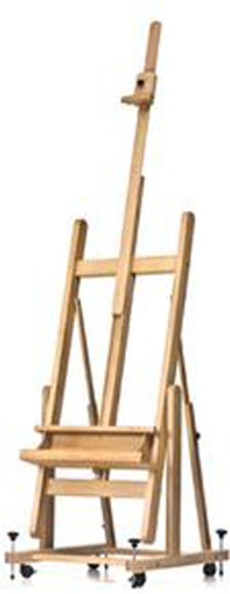 Van Beek studio-ezel op wielen met horizontale stand Colorado