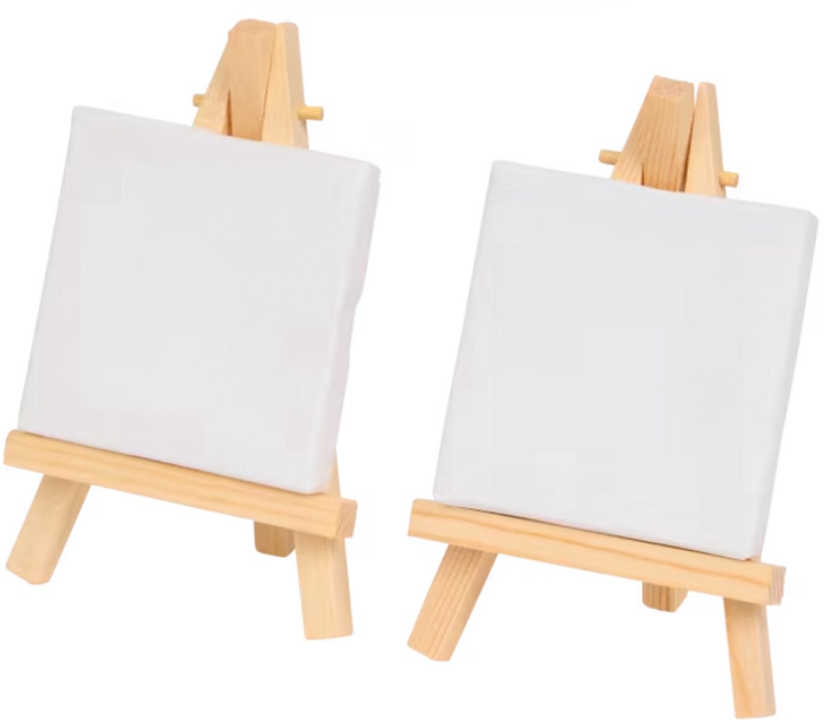 2 x Van Bleiswijck mini-schildersdoek - 7 x 7 cm