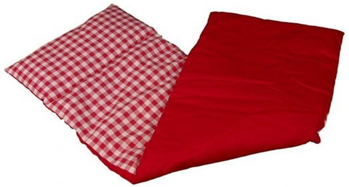   - Bedbekleding poppenwagen - Oranje geruit