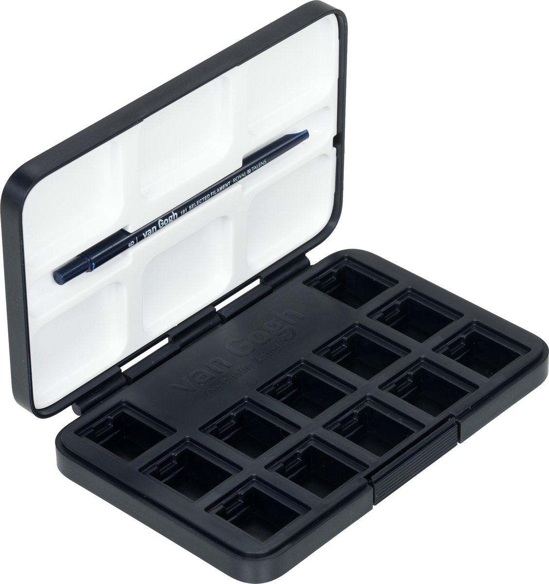 Aquarelverf - Zwart - Lege Pocketbox - van Gogh - 12 napjes