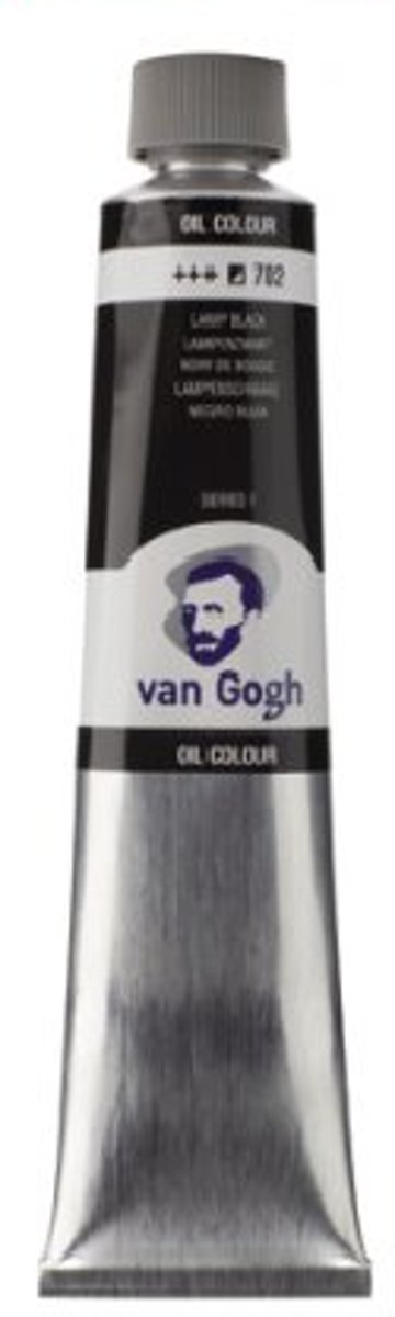 Talens van gogh olieverf tube 200 ml lampenzwart 702