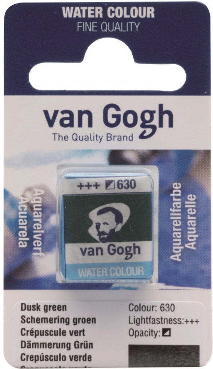 van Gogh water colour napje Dusk Green (630)