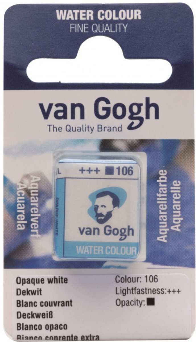 van Gogh water colour napje Opaque White (106)