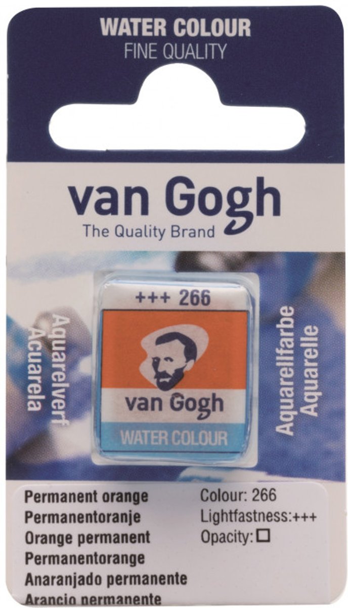van Gogh water colour napje Permanent Orange (266)