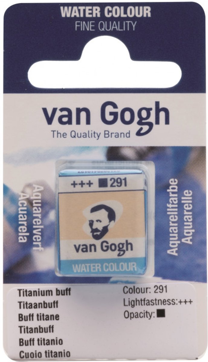 van Gogh water colour napje Titanium Buff (291)