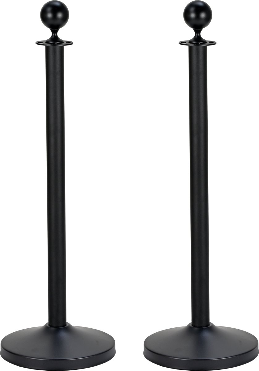 Afzetpaal - Set van 2 - Noblesse - Zwart