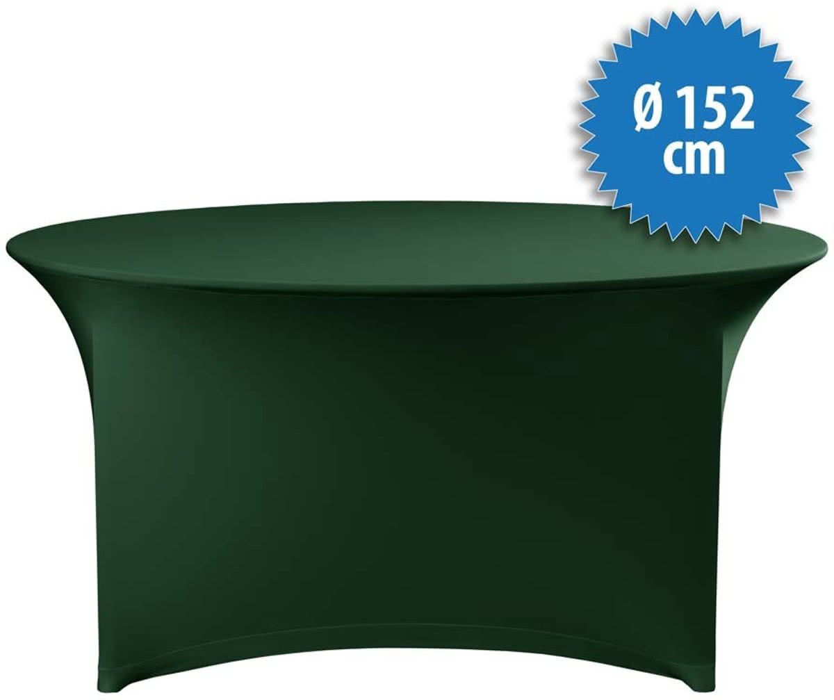   Stretch Ø 152 cm incl. topcover, kleur donkergroen