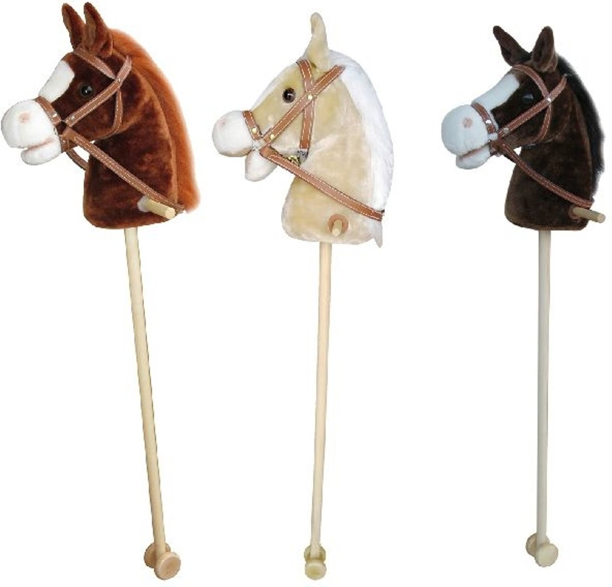 Stokpaard met Geluid en Wielen Assorti