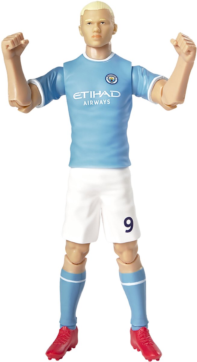 Voetbalfiguur Manchester City Erling Haaland, 20cm.