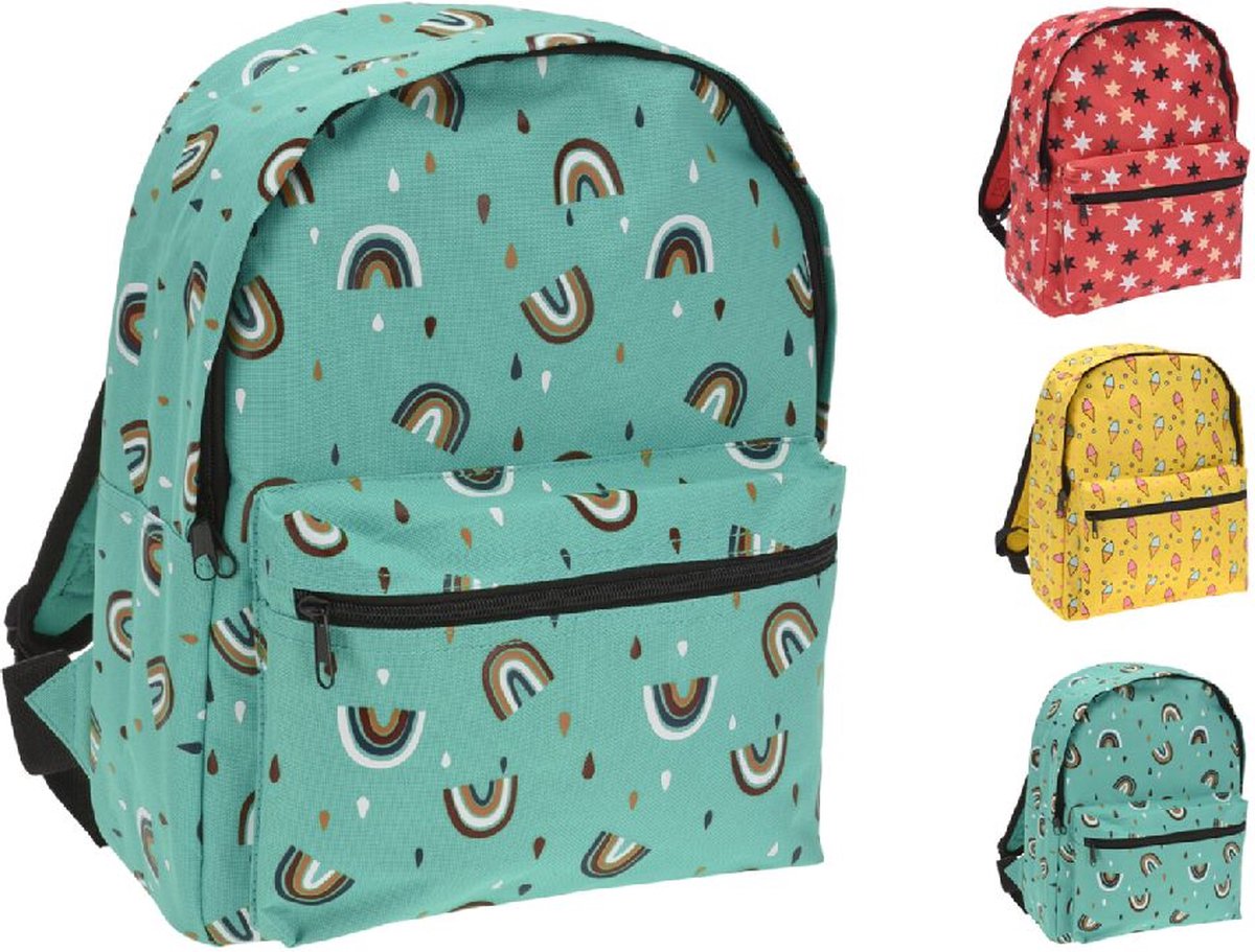 van der Meulen rugzak kinderen multicolor 30x12x35cm polyester.