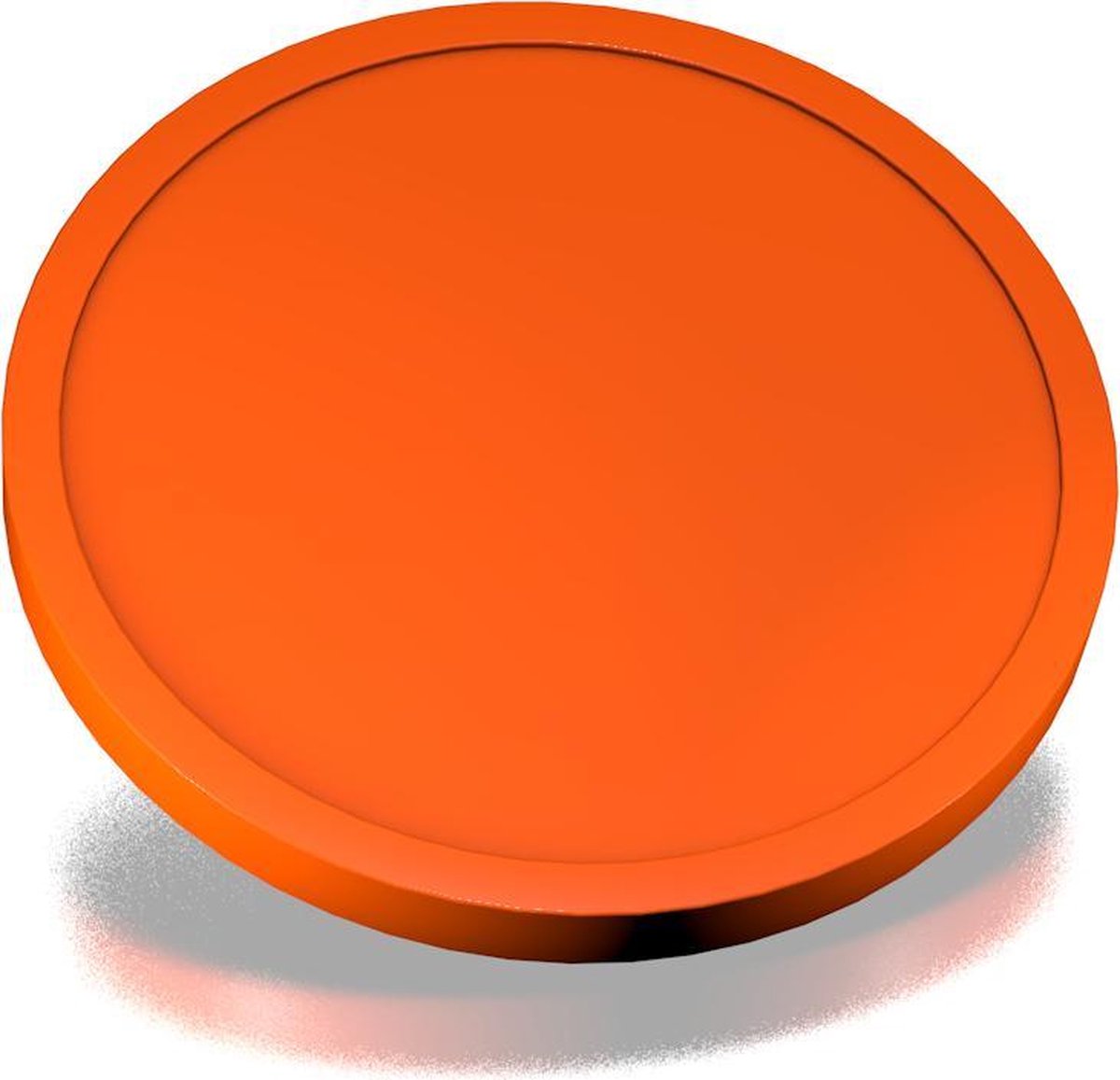 Blanco Winkelwagenmunten 23mm / Betaalmunten (per 250 stuks) - ORANJE