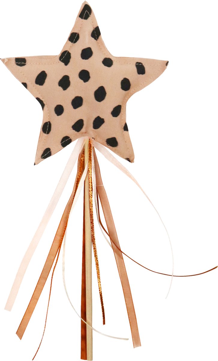 VanPauline - Toverstafje ster - Nude black dots