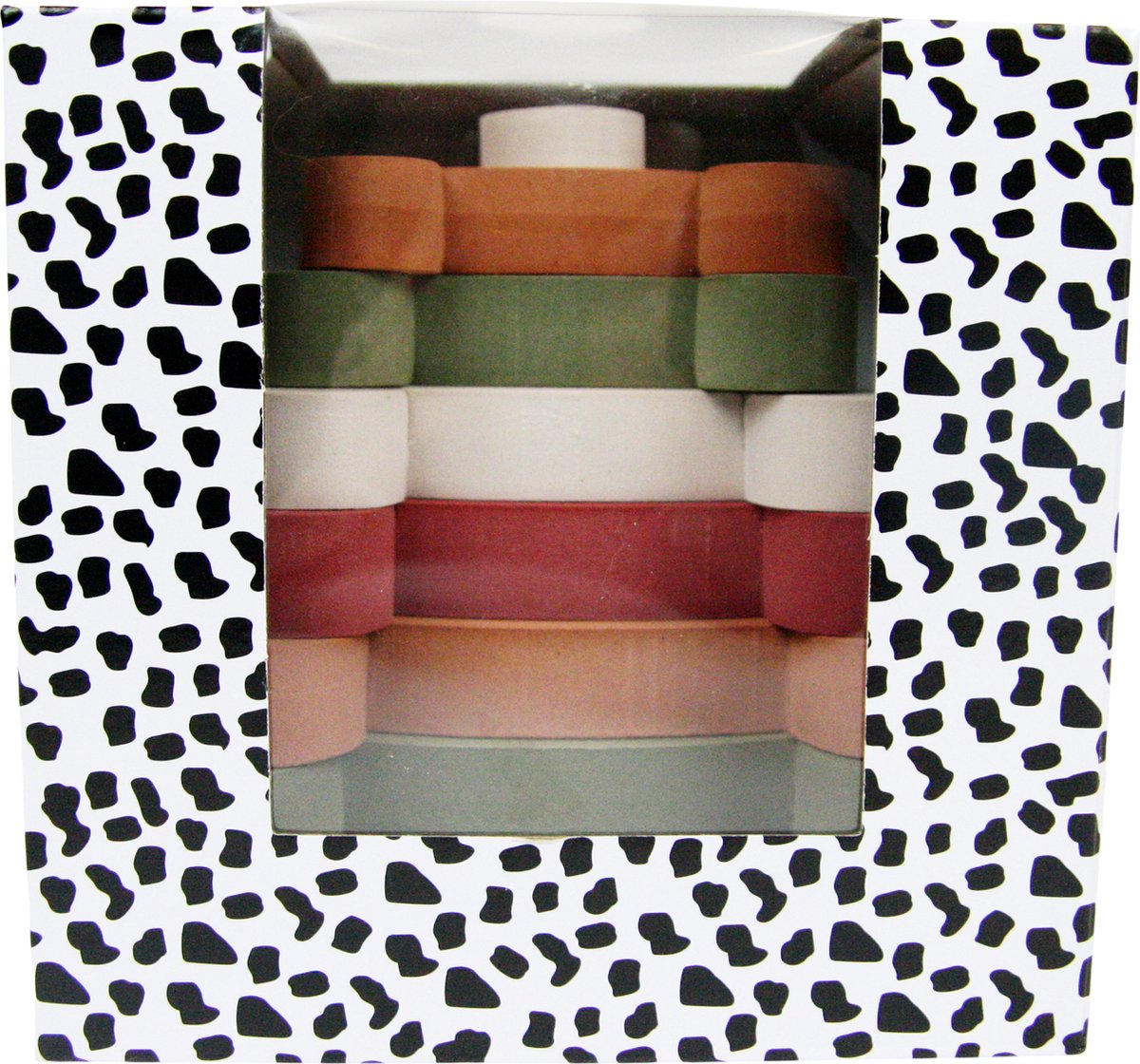 vanPauline - speelgoedset foam - groen - stapeltoren - puzzel