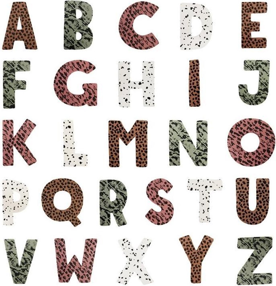 vanPauline badletters groen 26 stuks Badletters groen 26 stuks