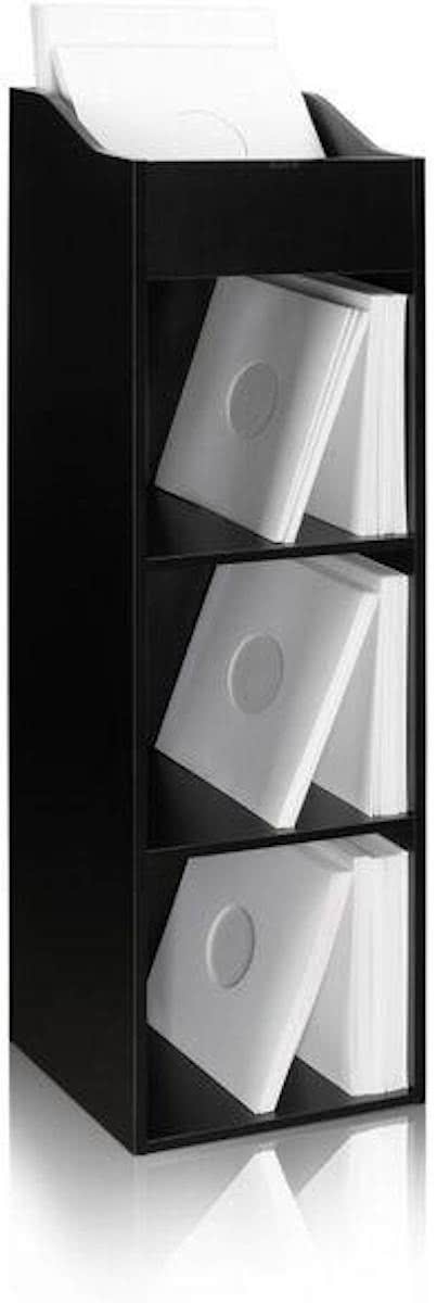 VCM LP vinyl kast meubel voor 400-480 platen (zwart)
