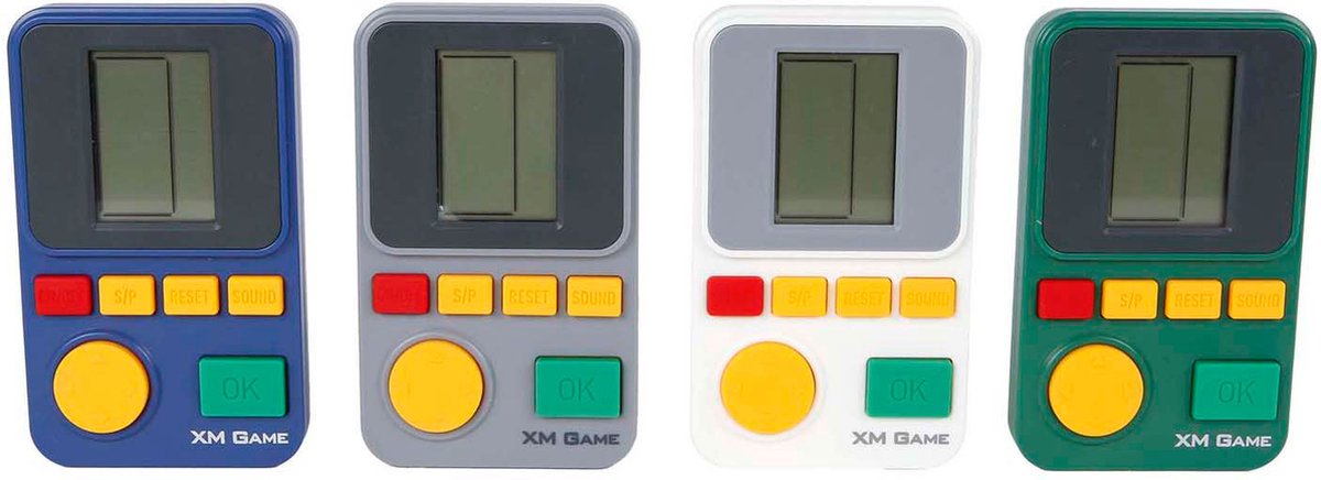 Brickgame retro spelcomputer 23 spellen 6,5x11cm speelgoed.