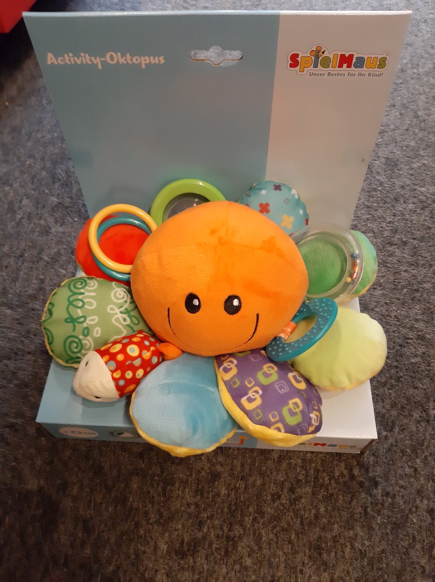 Octopus activity pluche 25 cm