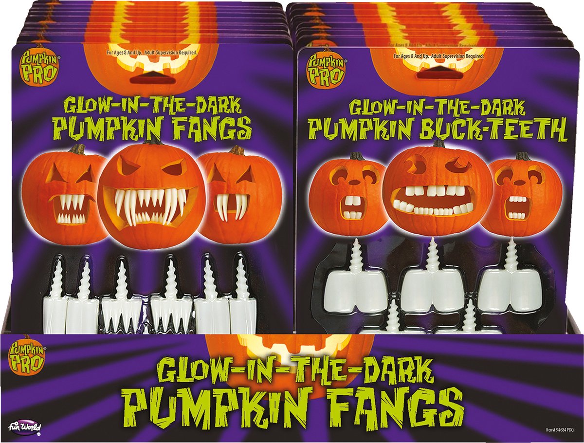 FUNWORLD - Glow-in-the-dark pompoendecoratie