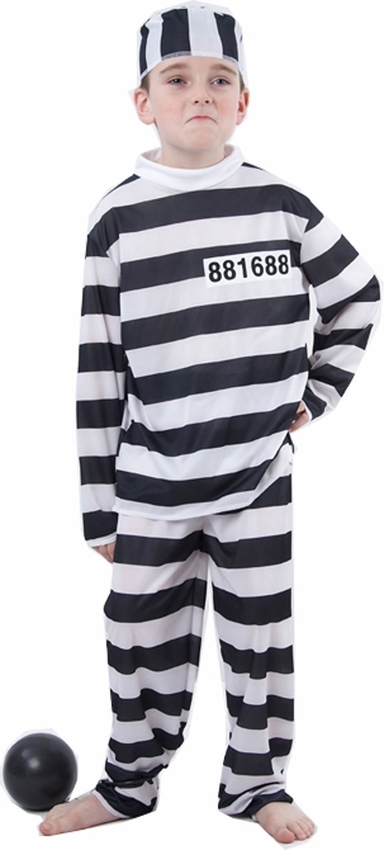 Gevangene boevenpak voor kinderen -   - Maat 122/134