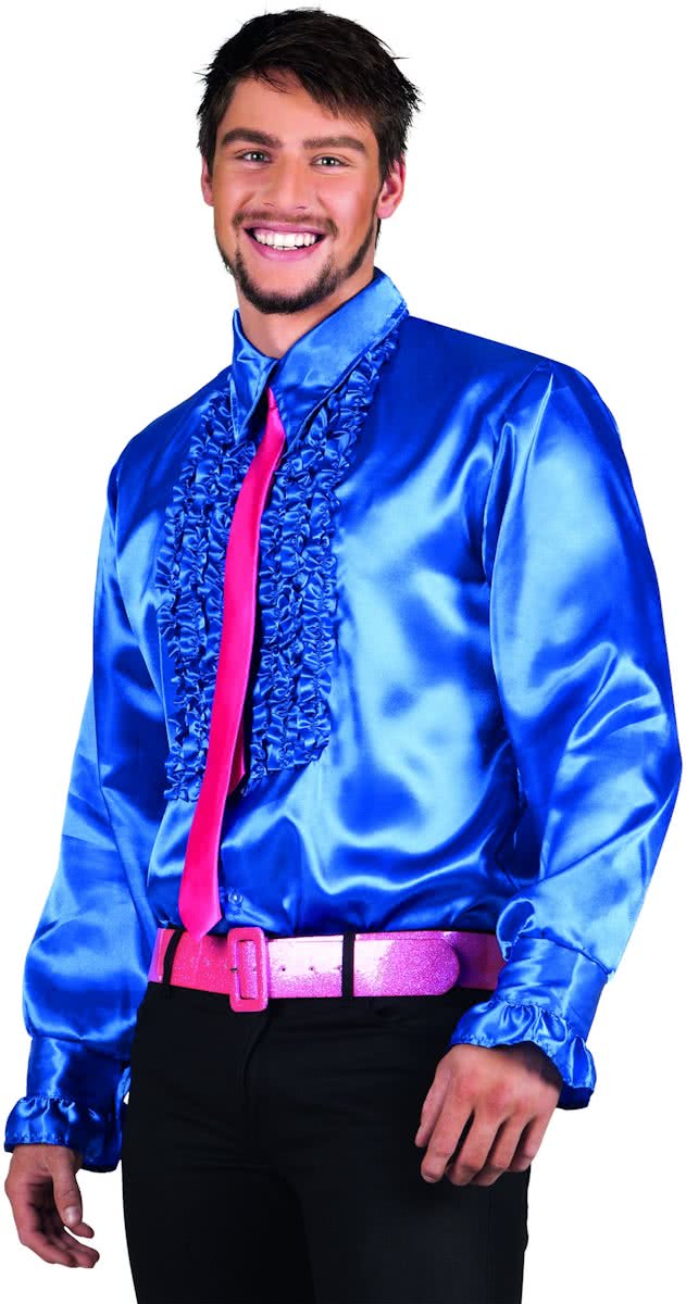 Party - Shirt -  Blauw -  XL