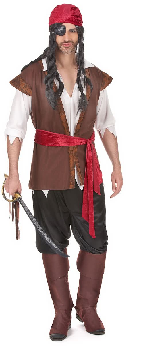 Piraten kostuum voor mannen - Verkleedkleding - XL