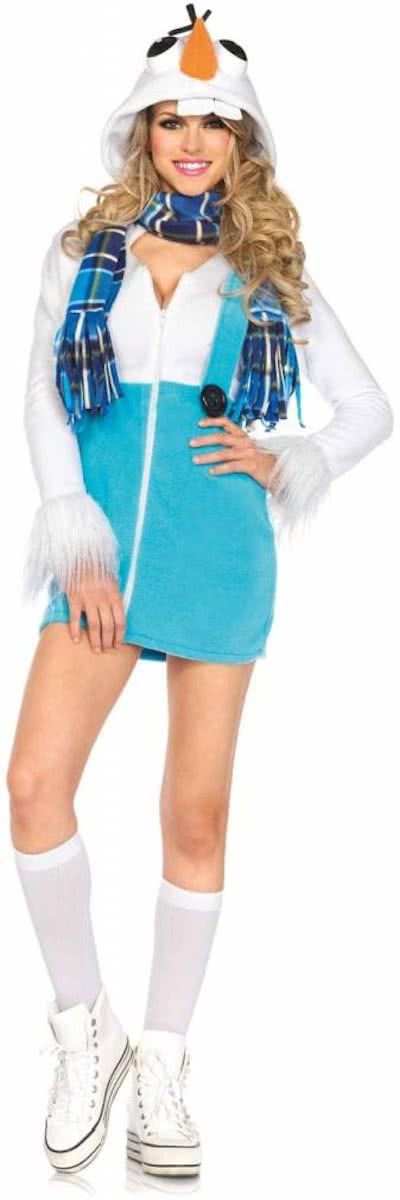 Sneeuwpop kostuum maat L (40/42)