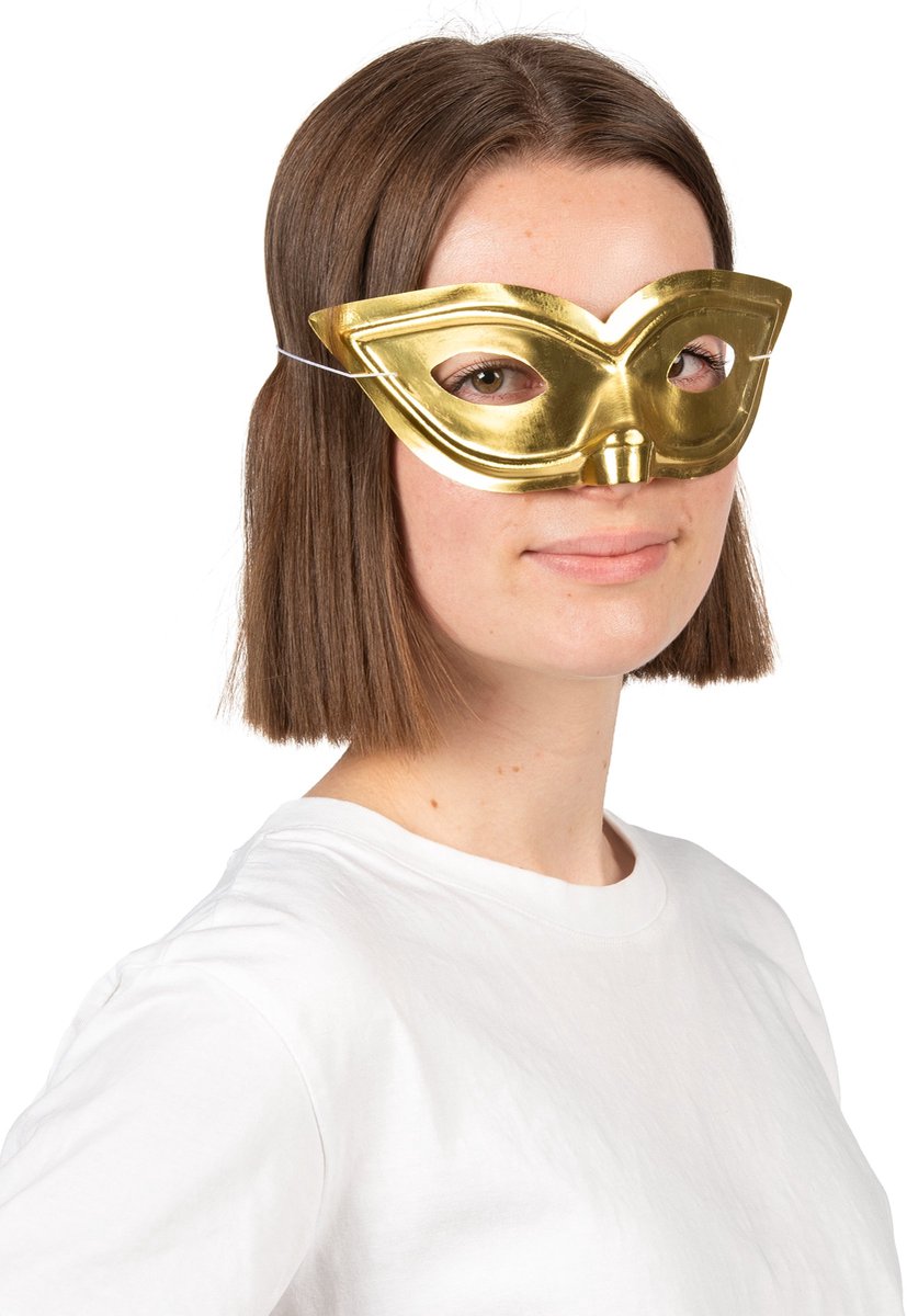   - Glanzend gouden oogmasker voor volwassenen