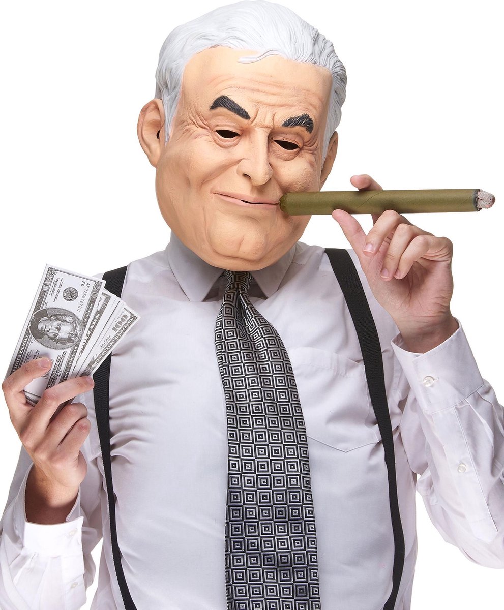   - Grappig latex Dominique masker voor volwassenen