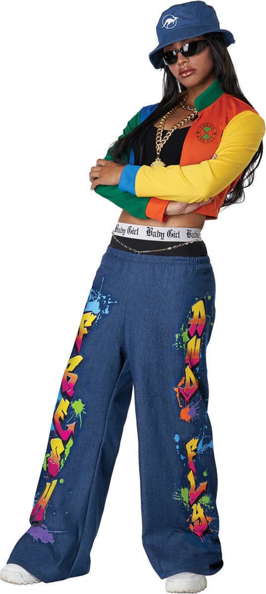   - Jaren 90 hip hop kostuum voor vrouwen