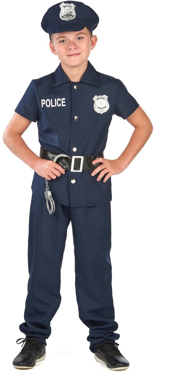   - Kinderpolitieagentkostuum met korte mouwen