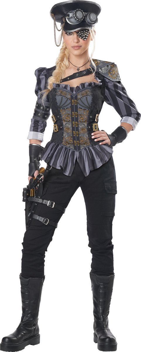   - Luxe steampunk kapitein vermomming voor vrouwen