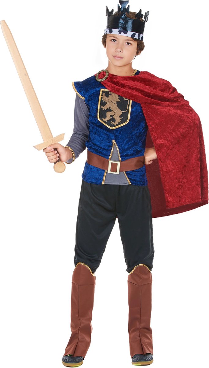   - Middeleeuwse Koning Leeuw kostuum voor jongens