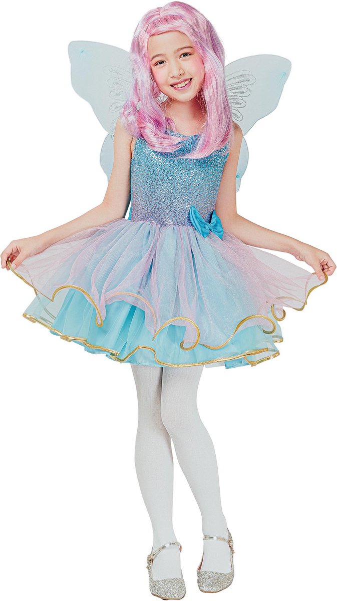   - Roze en blauwe fee kostuum voor meisjes