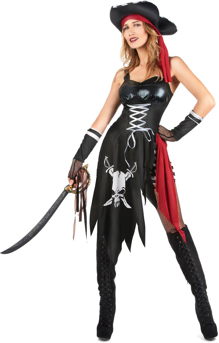   - Verscheurd sexy piraten kostuum voor vrouwen