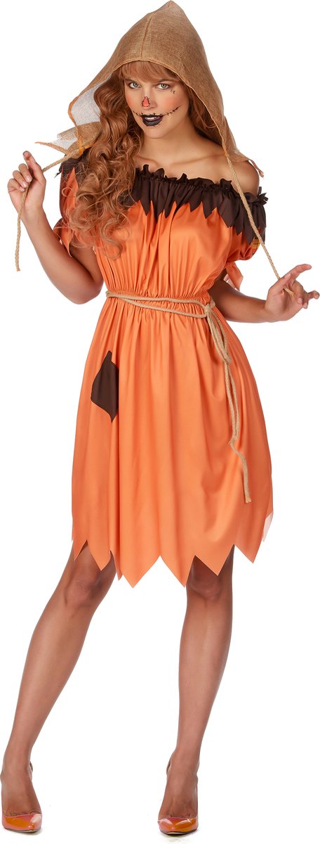   - Vogelverschrikkerkostuum oranje voor mannen