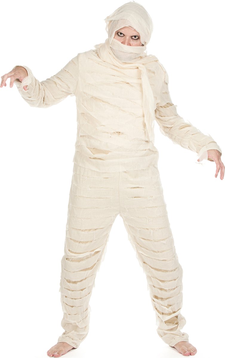   - Witte mummiekostuum voor volwassenen