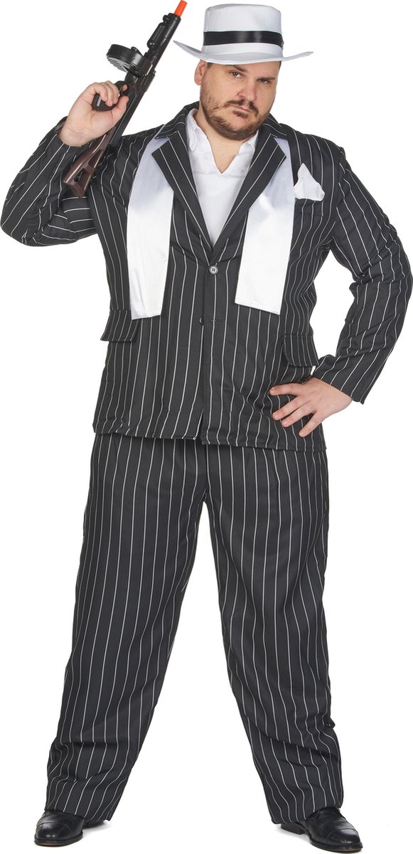   - Zwarte gangster vermomming grote maat man