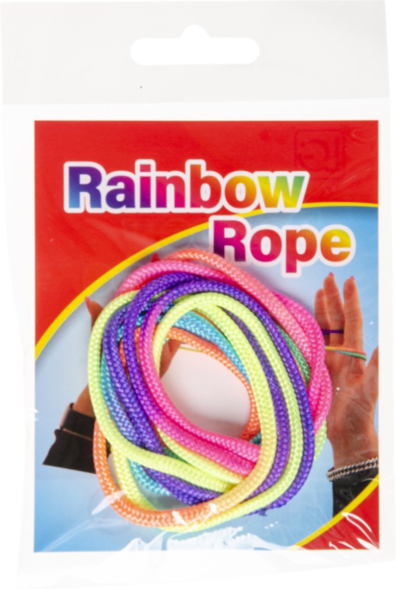 5 Pakjes Regenboog Touw - Vingertouw - Rainbow rope - Vingerknoop touwtjes