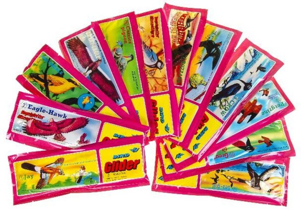 Foam Glider Vogel - 12 verschillende vogels traktatie uitdeelcadeautjes kinderfeestje