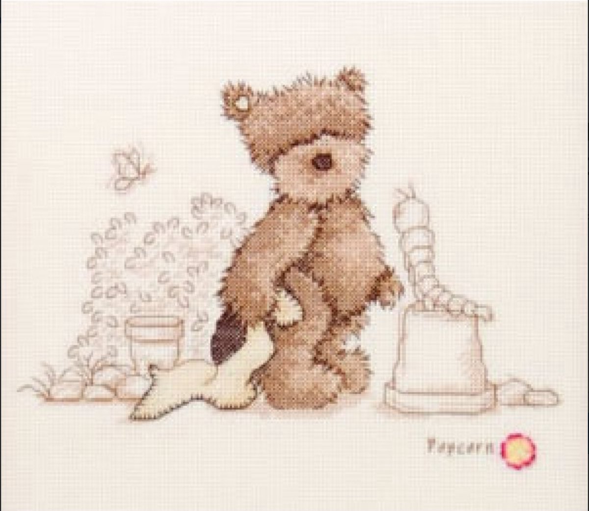 Borduurpakket - Duizendpoot - Caterpillar - Popcorn - Verachtert