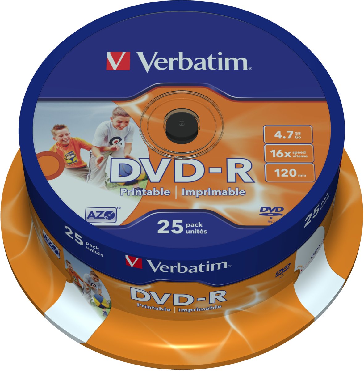 Verbatim 43538 DVD-R Wide Inkjet Printable ID Brand Schijven