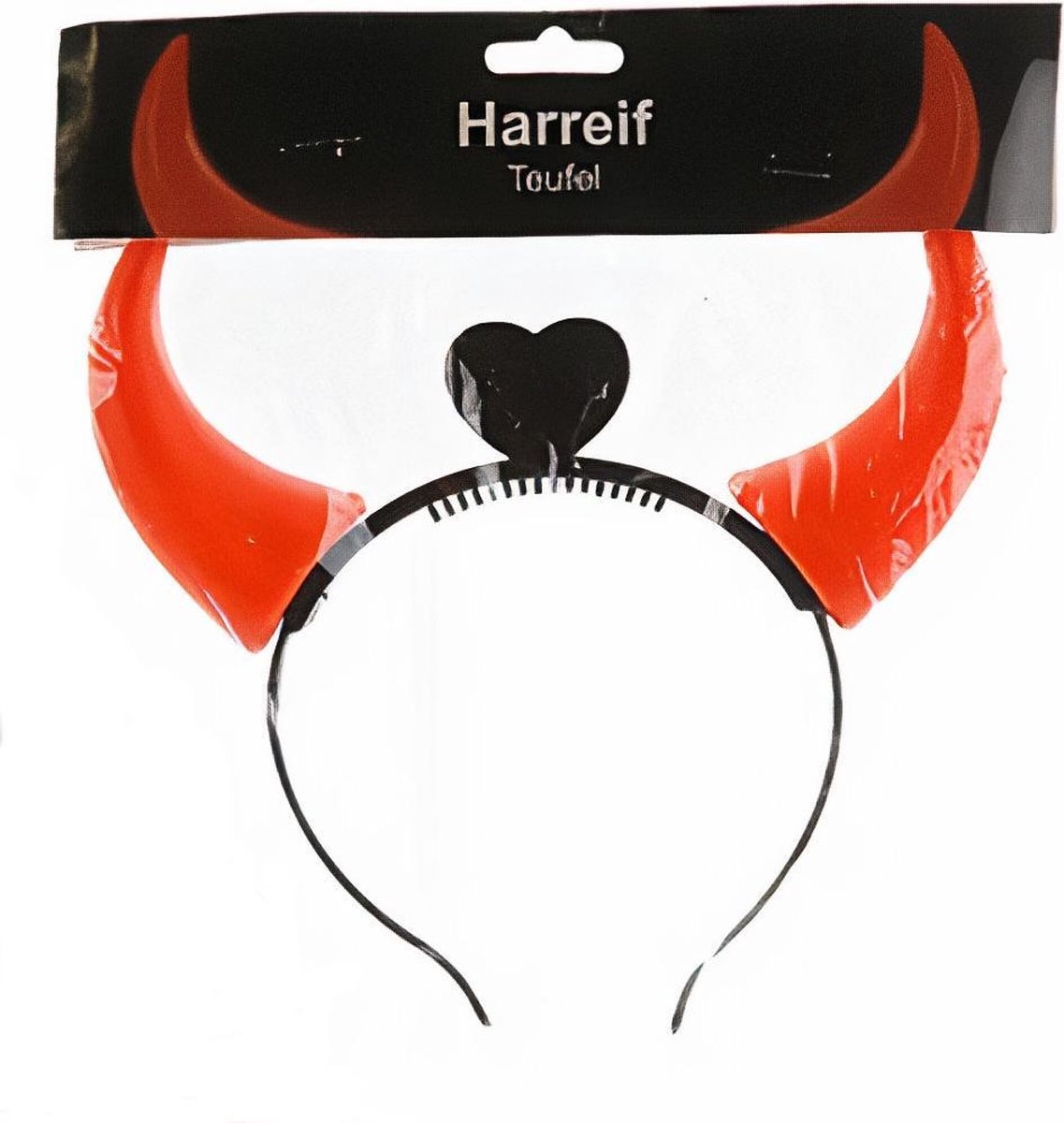   Haarband Duivel Halloween Led Zwart/rood One-size