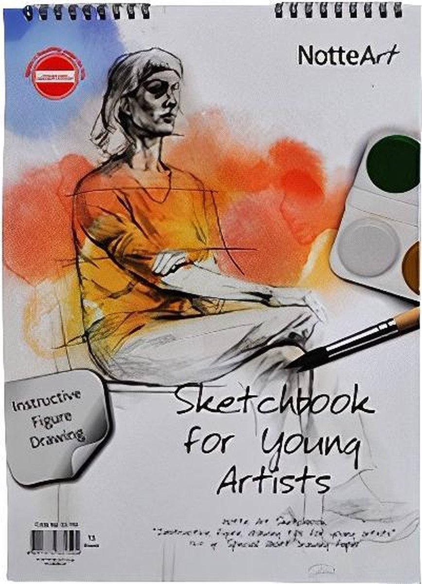 Verhaak Schetsboek Notteart 120 Gram A4 Papier Wit 15 Vellen